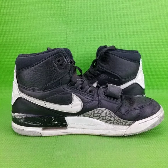 ✅Nike Air Jordan Legacy 312 High Black/White AV3922-001 Mens10 Basketball Shoes - Picture 11 of 13